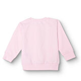 HelloBaby Kız Bebek Sweatshirt Şardonlu İki İplik Bisiklet Yaka Uzun Kol