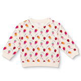 HelloBaby Kız Bebek Sweatshirt Şardonlu İki İplik Bisiklet Yaka Uzun Kol