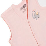 HelloBaby Kız Bebek Kapitone Yelek Kapitone Örme Bisiklet Yaka Atlet Kol