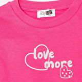 HelloBaby Kız Bebek Sweatshirt Şardonlu İki İplik Bisiklet Yaka Uzun Kol