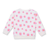HelloBaby Kız Bebek Sweatshirt Şardonlu İki İplik Bisiklet Yaka Uzun Kol