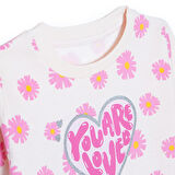 HelloBaby Kız Bebek Sweatshirt Şardonlu İki İplik Bisiklet Yaka Uzun Kol