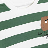 HelloBaby Erkek Bebek Sweatshirt Şardonlu İki İplik Bisiklet Yaka Uzun Kol