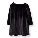 HelloBaby Kız Bebek Chic Elbise Kadife Bisiklet Yaka Kısa Kol