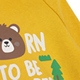 HelloBaby Erkek Bebek Woodland 2 Kapüşonlu Sweatshirt Üç İplik Kapüşonlu Yaka Uzun Kol