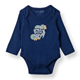 HelloBaby Erkek Bebek Uzun Kol Body Ribana Zarf Yaka Uzun Kol