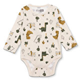 HelloBaby Erkek Bebek Uzun Kol Body Ribana Çıtçıtlı Yaka