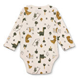 HelloBaby Erkek Bebek Uzun Kol Body Ribana Çıtçıtlı Yaka