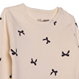 HelloBaby Kız Bebek Uzun Kol Body İnterlok Çıtçıtlı Yaka Uzun Kol