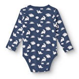 HelloBaby Erkek Bebek Uzun Kol Body Ribana Çıtçıtlı Yaka