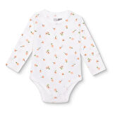 HelloBaby Kız Bebek Uzun Kol Body Ribana Çıtçıtlı Yaka Uzun Kol