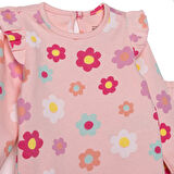 HelloBaby Kız Bebek Yenidoğan Sweatshirt-Patiksiz İnterlok Bisiklet Yaka Uzun Kol Patiksiz