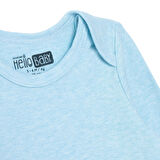 HelloBaby Erkek Bebek Uzun Kol Body İnterlok Zarf Yaka Uzun Kol