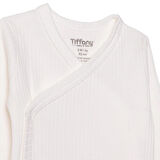 Tiffany Unisex Zıbın Body İnterlok V Yaka Uzun Kol