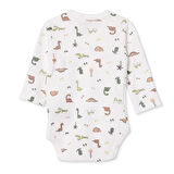 Tiffany Erkek Bebek Zıbın Body İnterlok V Yaka Uzun Kol