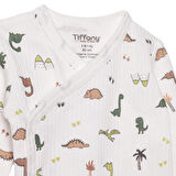 Tiffany Erkek Bebek Zıbın Body İnterlok V Yaka Uzun Kol