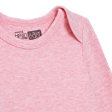 HelloBaby Kız Bebek Uzun Kol Body İnterlok Zarf Yaka Uzun Kol