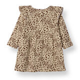 HelloBaby Kız Bebek Yenidoğan Elbise Bisiklet Yaka Uzun Kol Reçme Paça