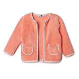 HelloBaby Kız Bebek Welsoft Hırka Bisiklet Yaka Uzun Kol