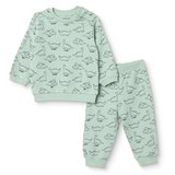 HelloBaby Erkek Bebek Sweatshirt-Alt Dinozor Baskılı Çıtçıtlı Bisiklet Yaka Uzun Kol Patiksiz