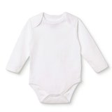 HelloBaby Unisex Beyaz Body Çıtçıtlı Bisiklet Yaka Uzun Kol Beyaz