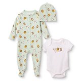 HelloBaby Erkek Bebek Tulum-Body-Şapka Hayvan Baskılı Çıtçıtlı Bisiklet Yaka Uzun Kol Patikli