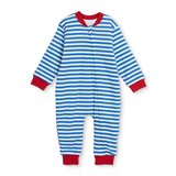Messido Unisex Uyku Tulumu Çizgili Fermuarlı Bisiklet Yaka Long Sleeve Ribanalı