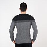 SAN&FA SIFIR YAKA SLİMFİT TRİKO KAZAK
