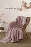 ELART Ruffle Pike Tek Kişilik (160x220 cm) Pudra