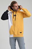 Kapüşonlu Hardal Slim Fit Sweatshirt 22FWM64033