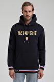 Kapüşonlu Lacivert Slim Fit Sweatshirt 22FWM64036