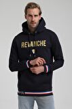 Kapüşonlu Lacivert Slim Fit Sweatshirt 22FWM64036