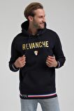 Kapüşonlu Lacivert Slim Fit Sweatshirt 22FWM64036