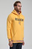 Kapüşonlu Hardal Slim Fit Sweatshirt 22FWM64036