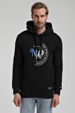 Kapüşonlu Siyah Slim Fit Sweatshirt 22FWM64030