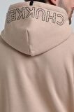 Kapüşonlu Bej Slim Fit Sweatshirt 22FWM64030