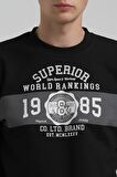 Bisiklet Yaka Siyah Regular Sweatshirt 22FWM60134