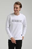 Bisiklet Yaka Beyaz Regular Sweatshirt 22FWM60117