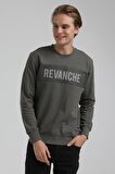 Bisiklet Yaka Haki Regular Sweatshirt 22FWM60117