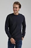 Bisiklet Yaka Lacivert Regular Sweatshirt 22FWM60125