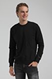 Bisiklet Yaka Siyah Regular Sweatshirt 22FWM60125