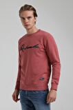 Bisiklet Yaka Kestane Slim Fit Sweatshirt 22FWM60128