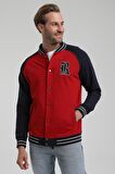 New World Polo Kolej Yaka Kırmızı Slim Fit Ceket 22FWM60131