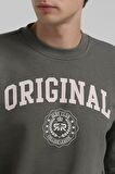 Bisiklet Yaka Haki Regular Sweatshirt 22FWM60132