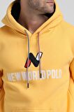 Kapüşonlu Hardal Slim Fit Sweatshirt 22FWM64032