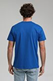 New World Polo Bisiklet Yaka Saks Regular Custom Tişört 23SSM20285