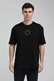 Bisiklet Yaka Siyah Slim Fit Tişört 23SSM20333