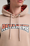 Kapüşonlu Bej Slim Fit Hoodie 23FWM64058
