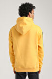 Kapüşonlu Hardal Slim Fit Hoodie 23FWM64060