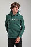 Kapüşonlu Yeşil Slim Fit Hoodie 23FWM64062